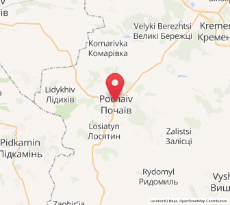 Map of Potchaïv, Ternopil