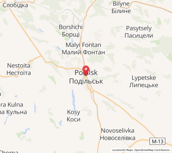 Map of Podilsk, Odessa