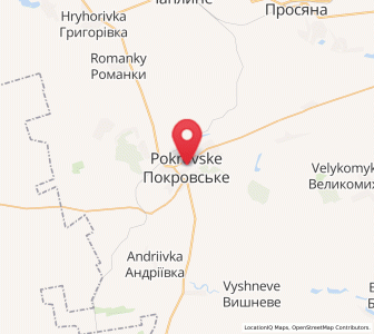 Map of Pokrovské, Dnipropetrovsk