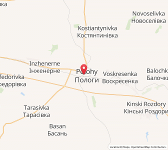 Map of Polohy, Zaporizhzhia