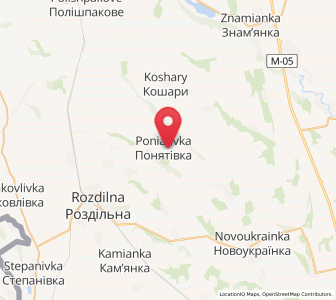 Map of Poniativka, Odessa
