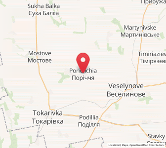 Map of Poritchtchia, Mykolaiv