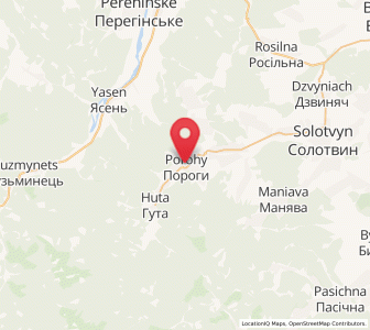 Map of Porohy, Ivano-Frankivsk