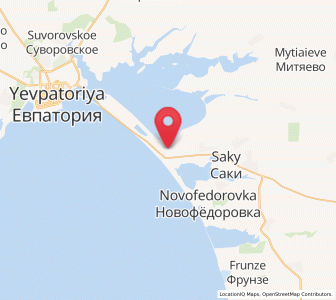 Map of Pribrezhnoye, Crimea