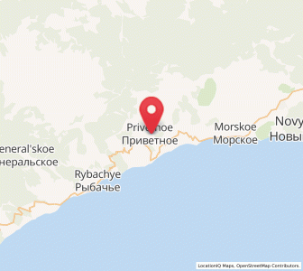 Map of Privetnoye, Crimea