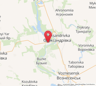 Map of Pryboujjia, Mykolaiv