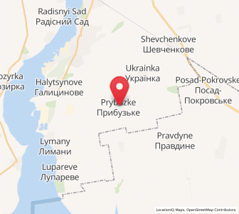 Map of Prybouzké, Mykolaiv