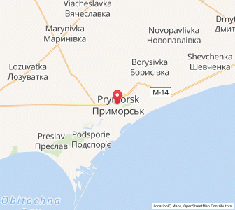 Map of Nogaïsk, Zaporizhzhia