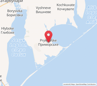 Map of Prymorské, Odessa