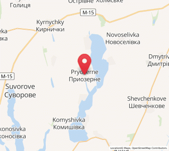 Map of Pryozerné, Odessa