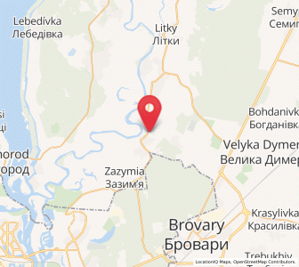 Map of Pukhivka, Kiev