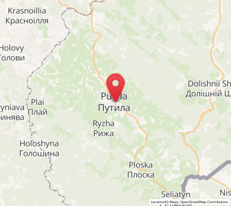 Map of Poutyla, Chernivtsi