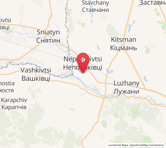 Map of Piadykivtsi, Chernivtsi