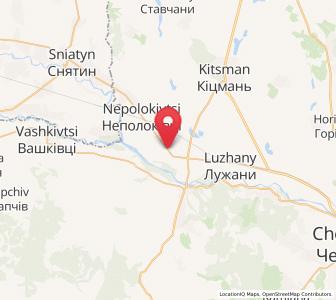 Map of Révakivtsi, Chernivtsi
