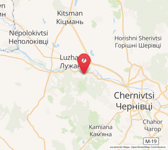 Map of Revné, Chernivtsi