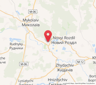 Map of Rozdil, Lviv