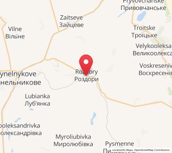 Map of Razdory, Dnipropetrovsk