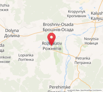 Map of Rojniativ, Ivano-Frankivsk