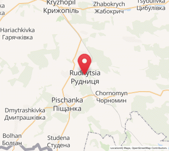 Map of Roudnytsia, Vinnytsia
