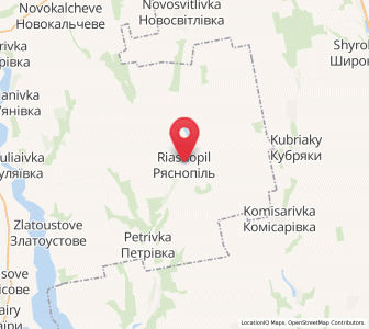 Map of Riasnopil, Odessa