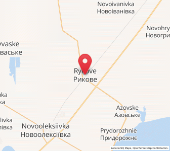 Map of Rykove, Kherson