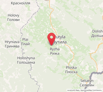 Map of Ryja, Chernivtsi