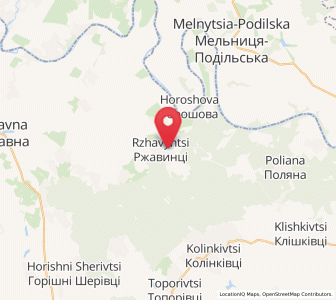 Map of Rjavyntsi, Chernivtsi