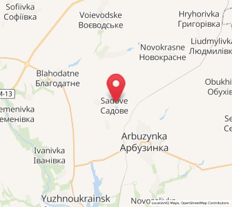 Map of Sadové, Mykolaiv