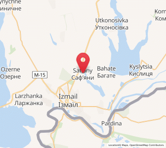 Map of Safiany, Odessa
