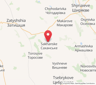 Map of Sakhanské, Odessa
