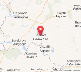 Map of Salkové, Kirovohrad