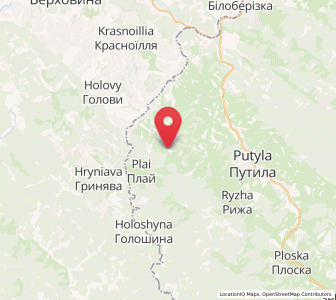 Map of Samakova, Chernivtsi