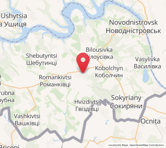 Map of Serbytchany, Chernivtsi