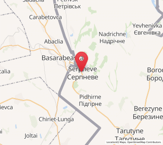 Map of Serpnévé, Odessa