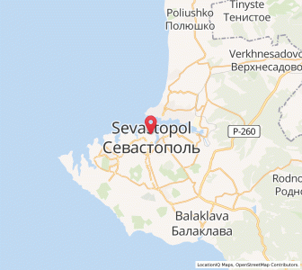 Map of Sébastopol, Sevastopol City