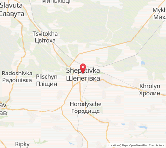 Map of Chépétivka, Khmelnytskyi