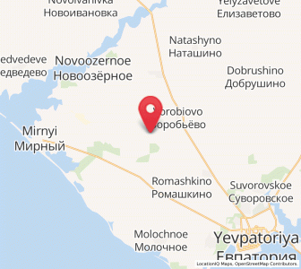Map of Shishkino, Crimea