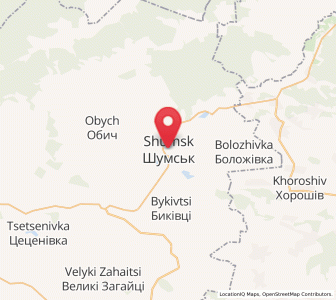 Map of Choumsk, Ternopil