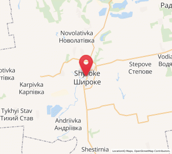 Map of Chyroké, Dnipropetrovsk