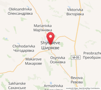 Map of Chyriaïévé, Odessa
