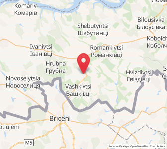 Map of Chichkivtsi, Chernivtsi