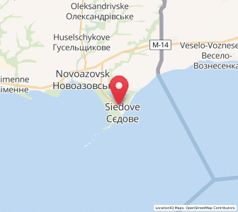 Map of Siedove, Donetsk