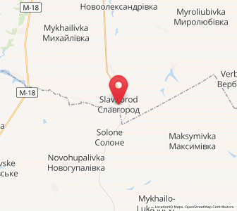 Map of Slavhorod, Dnipropetrovsk