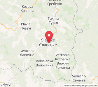 Map of Slavske, Lviv