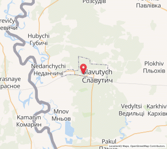 Map of Slavoutytch, Kiev