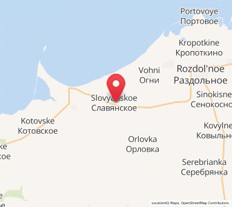 Map of Slavyanskoye, Crimea