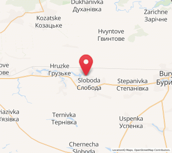 Map of Sloboda, Sumy