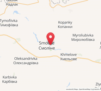 Map of Smoliné, Kirovohrad