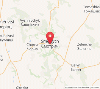 Map of Smotrytch, Khmelnytskyi