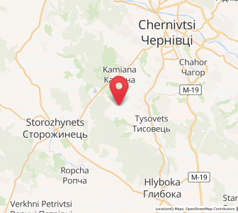 Map of Sniatchiv, Chernivtsi
